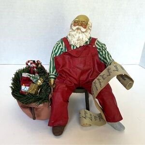 Clothtiques Possible Dreams 1988 Santa Wishes Come True Sleeping Santa Figurine